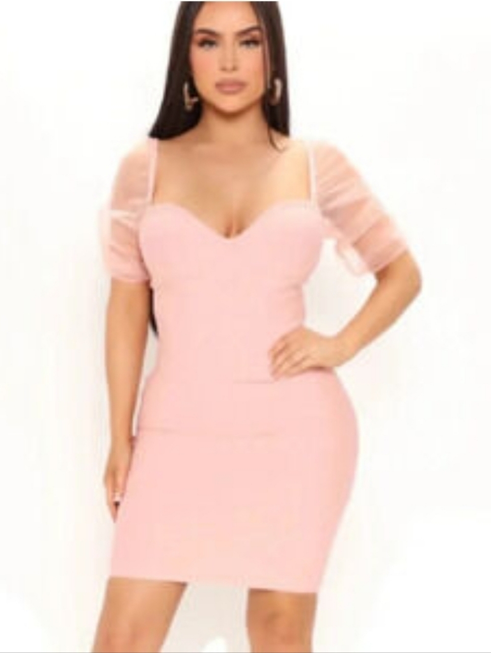 Xtraordinary Light Pink Sweetheart Neckline Dress